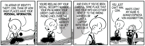 Cow and Boy Classics on Monday September 18, 2006 Comic Strip