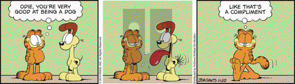 Garfield on Wednesday November 20, 2019 Comic Strip