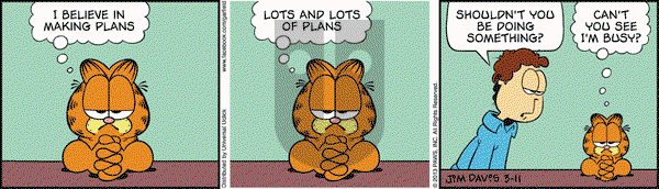 Garfield on Monday March 11, 2013 Comic Strip