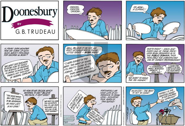Doonesbury on Sunday June 18, 2000 Comic Strip