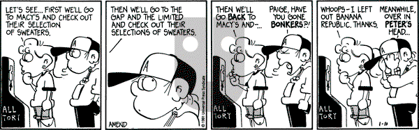 FoxTrot on Wednesday January 11, 1995 Comic Strip