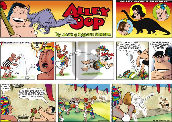 Alley Oop on Sunday September 30, 2012 Comic Strip