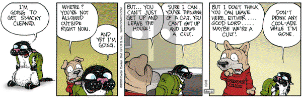 Get Fuzzy on Wednesday October 8, 2003 Comic Strip