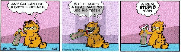Garfield on Tuesday May 25, 1982 Comic Strip