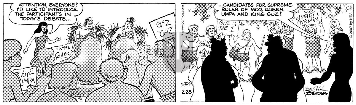Alley Oop - Wednesday February 28, 2007 Comic Strip