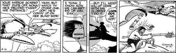Alley Oop on Monday May 31, 1976 Comic Strip