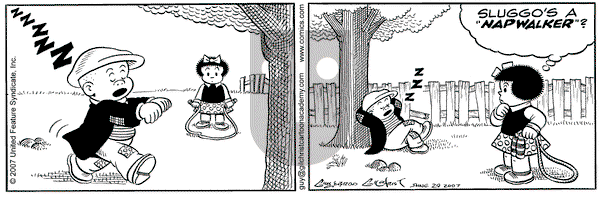 Nancy on Sunday September 9, 2007 Comic Strip