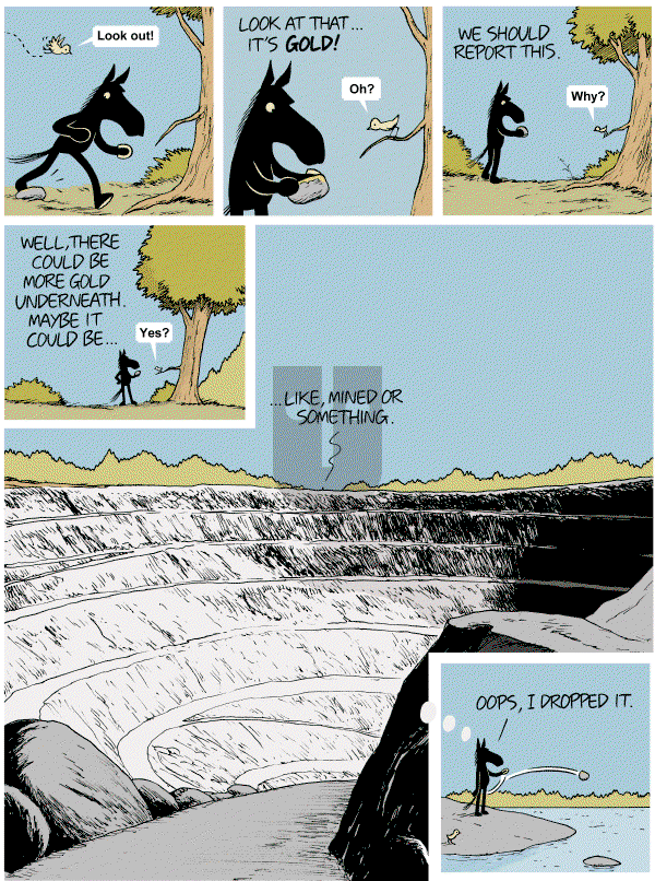 Dark Side of the Horse on Sunday August 21, 2011 Comic Strip