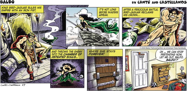 Baldo on Sunday January 7, 2001 Comic Strip