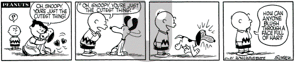 Peanuts on Wednesday November 21, 1956 Comic Strip