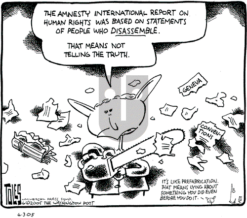Tom Toles on Friday June 3, 2005 Comic Strip