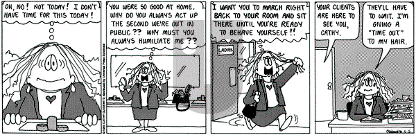 Cathy Classics on Wednesday May 5, 1993 Comic Strip
