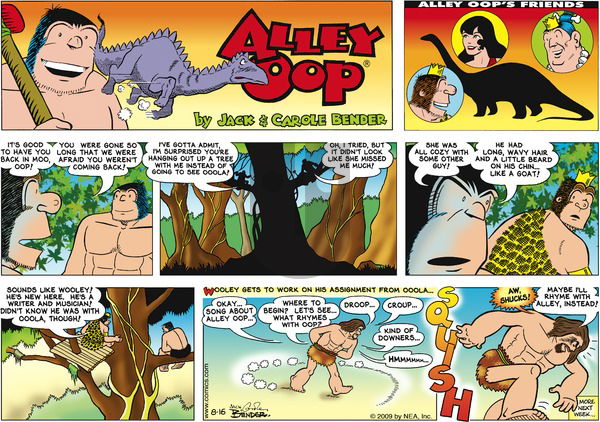Alley Oop on Sunday August 16, 2009 Comic Strip