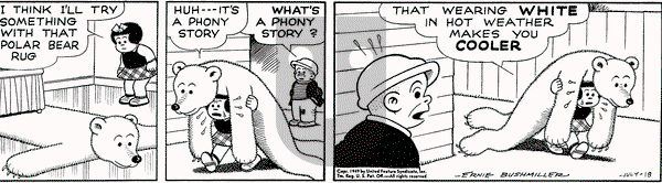 Nancy on Monday July 18, 1949 Comic Strip