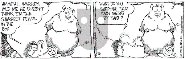 The Grizzwells on Wednesday November 6, 2002 Comic Strip