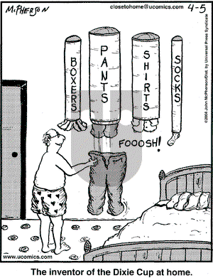 Close to Home on Monday April 5, 2004 Comic Strip