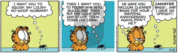 Garfield on Thursday July 12, 2001 Comic Strip
