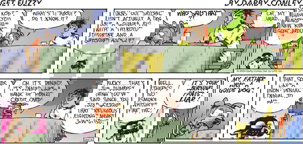 Get Fuzzy on Sunday August 7, 2011 Comic Strip