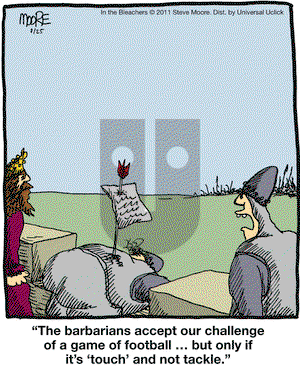 In the Bleachers on Thursday August 25, 2011 Comic Strip