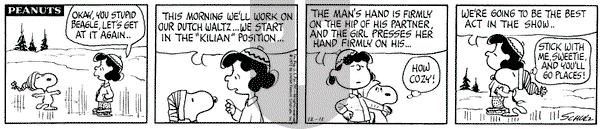 Peanuts on Saturday December 11, 1971 Comic Strip