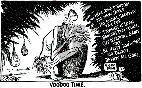 Pat Oliphant on Monday January 29, 1990 Comic Strip