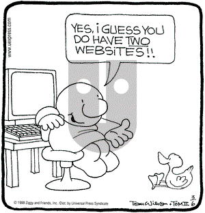 Ziggy on Saturday March 6, 1999 Comic Strip