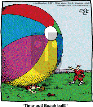 In the Bleachers on Friday July 25, 2014 Comic Strip