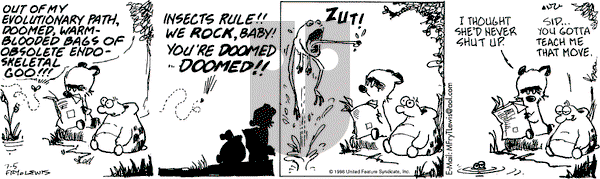 Over the Hedge on Friday July 5, 1996 Comic Strip