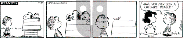 Peanuts - Friday April 21, 1967 Comic Strip
