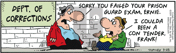 Frank and Ernest on Monday March 28, 2011 Comic Strip