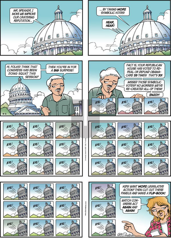 Doonesbury on Sunday September 2, 2012 Comic Strip