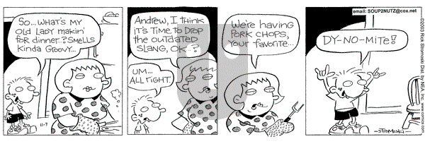 Soup to Nutz - Old on Friday November 7, 2003 Comic Strip