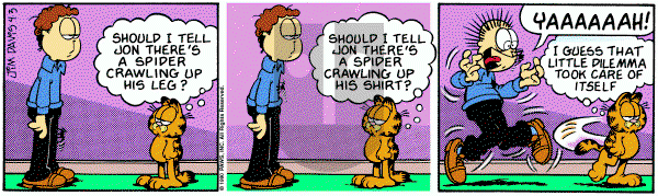 Garfield on Tuesday April 3, 1990 Comic Strip