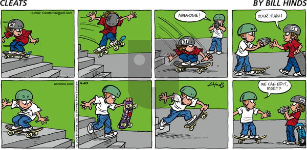 Cleats on Sunday April 23, 2006 Comic Strip
