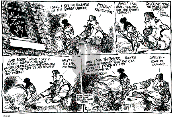 Pat Oliphant - Friday December 1, 1995 Comic Strip