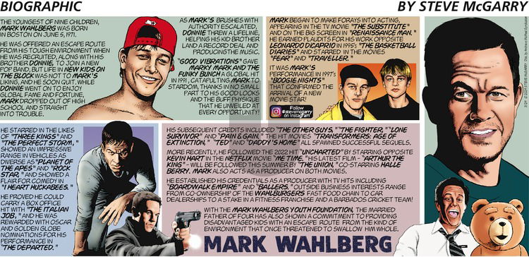 Biographic on Sunday March 24, 2024 Comic Strip