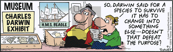Frank and Ernest on Thursday September 1, 2016 Comic Strip