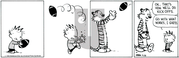 Calvin and Hobbes on Tuesday September 28, 1993 Comic Strip