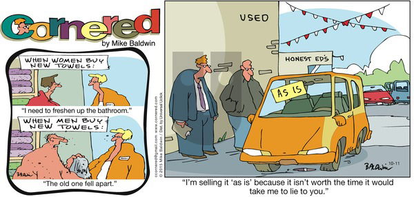 Cornered on Sunday October 11, 2015 Comic Strip
