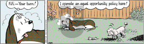 Fred Basset on Tuesday April 12, 2011 Comic Strip