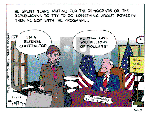 Ted Rall on Wednesday June 4, 2025 Comic Strip