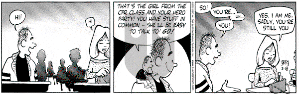 Luann on Tuesday February 18, 2003 Comic Strip