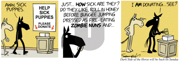 Dark Side of the Horse on Friday August 16, 2013 Comic Strip