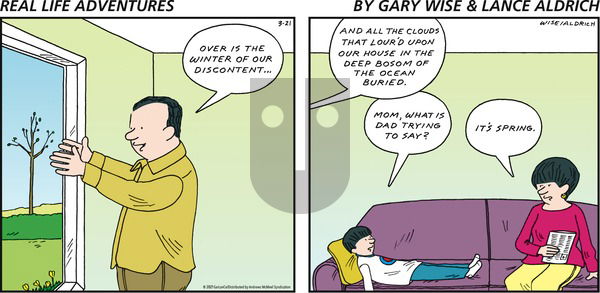 Real Life Adventures - Sunday March 21, 2021 Comic Strip