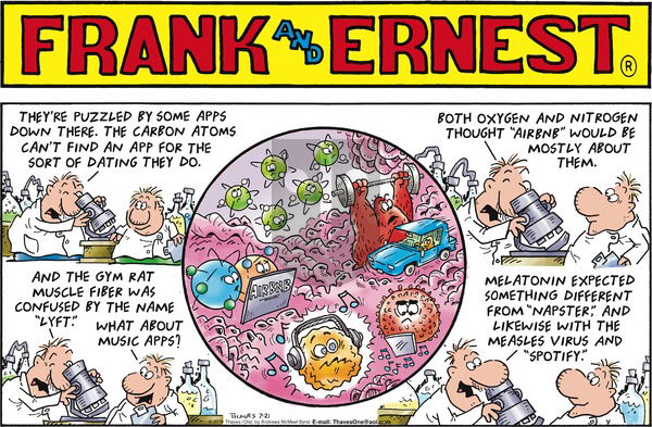 Frank and Ernest on Sunday July 21, 2019 Comic Strip