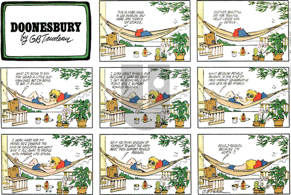 Doonesbury on Sunday August 19, 1979 Comic Strip