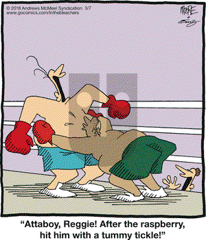 In the Bleachers on Wednesday March 7, 2018 Comic Strip