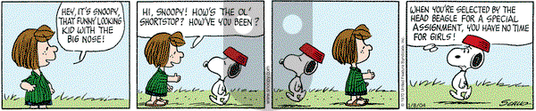 Peanuts on Thursday January 8, 2004 Comic Strip