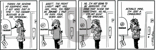 Doonesbury - Saturday January 19, 1974 Comic Strip