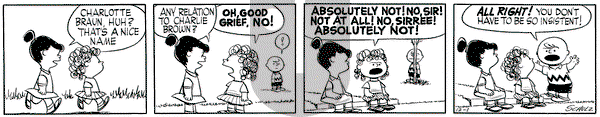 Peanuts on Wednesday December 1, 1954 Comic Strip